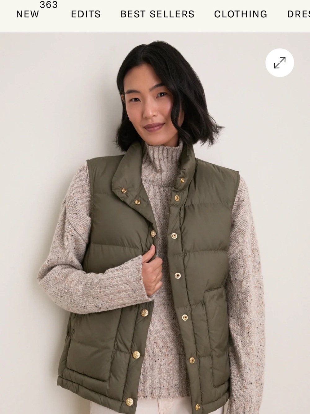 Tuckernuck Quilted Puffer Vest in Olive
